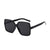 Retro Gradient Color Leopard Ac Square Full Frame Women's Sunglasses