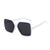 Retro Gradient Color Leopard Ac Square Full Frame Women's Sunglasses