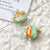 Retro Hand-Painted Color Goldfish Tropical Fish Ceramic Beaded Loose Beads DIY Handmade Ornament Bracelet Necklace Accessories