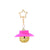 Retro Hat Glass Plating Keychain