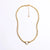 Retro Heart Shape Stainless Steel 18k Gold Plated Pendant Necklace