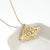 Retro Heart Shape Stainless Steel Titanium Steel Irregular Plating Necklace