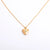 Retro Heart Shape Titanium Steel Copper 14k Gold Plated Birthstone Pendant Necklace In Bulk