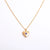 Retro Heart Shape Titanium Steel Copper 14k Gold Plated Birthstone Pendant Necklace In Bulk