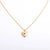 Retro Heart Shape Titanium Steel Copper 14k Gold Plated Birthstone Pendant Necklace In Bulk