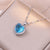 Retro Heart Shape Titanium Steel Inlaid Zircon Necklace 1 Piece