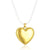 Retro Heart Shape Titanium Steel Plating 18k Gold Plated Pendant Necklace