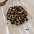 Retro Hot Girl Leopard Print Large Intestine Hair Ring Tie Up A Bun Hairstyle Horsetail Headwear Hair Accessories High Elastic Rubber Band Does Not Hurt Head Accessories