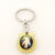 Retro Human Alloy Bag Pendant Keychain