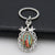 Retro Human Alloy Bag Pendant Keychain