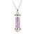 Retro Ing Bottle Crystal Plating Pendant Necklace 1 Piece