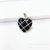 Retro Lady Heart Shape Crystal Agate Knitting Charms