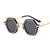 Retro Leopard Ac Special-shaped Mirror Patchwork Full Frame Women's Sunglasses