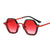 Retro Leopard Ac Special-shaped Mirror Patchwork Full Frame Women's Sunglasses