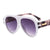 Retro Leopard Pc Oval Frame Patchwork Full Frame Women's Sunglasses