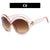 Retro Leopard Pc Round Frame Full Frame Women's Sunglasses