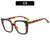 Retro Leopard Pc Square Full Frame Optical Glasses