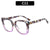 Retro Leopard Pc Square Full Frame Optical Glasses