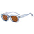 Retro Leopard Pc Square Full Frame Women's Sunglasses