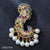 Retro Letter Moon Flower Alloy Inlay Artificial Gemstones Women's Brooches