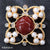 Retro Letter Moon Flower Alloy Inlay Artificial Gemstones Women's Brooches