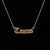 Retro Letter Stainless Steel Plating Pendant Necklace 1 Piece