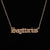 Retro Letter Stainless Steel Plating Pendant Necklace 1 Piece