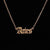 Retro Letter Stainless Steel Plating Pendant Necklace 1 Piece