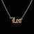 Retro Letter Stainless Steel Plating Pendant Necklace 1 Piece