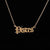 Retro Letter Stainless Steel Plating Pendant Necklace 1 Piece