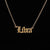 Retro Letter Stainless Steel Plating Pendant Necklace 1 Piece