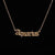 Retro Letter Stainless Steel Plating Pendant Necklace 1 Piece