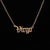 Retro Letter Stainless Steel Plating Pendant Necklace 1 Piece