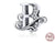 Retro Letter Sterling Silver Inlay Zircon Jewelry Accessories