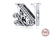 Retro Letter Sterling Silver Inlay Zircon Jewelry Accessories