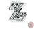 Retro Letter Sterling Silver Inlay Zircon Jewelry Accessories