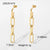 Retro Long Splicing Chain Stainless Steel Earrings