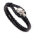 Retro Men's Alloy Buckle Skull Head Real Leather Bracelet Wholesale