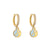 Retro Micro-inlaid Zircon Oil Drop Color Heart Starfish Lightning Earrings