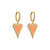 Retro Micro-inlaid Zircon Oil Drop Color Heart Starfish Lightning Earrings