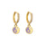 Retro Micro-inlaid Zircon Oil Drop Color Heart Starfish Lightning Earrings