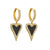 Retro Micro-inlaid Zircon Oil Drop Color Heart Starfish Lightning Earrings