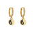 Retro Micro-inlaid Zircon Oil Drop Color Heart Starfish Lightning Earrings