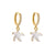 Retro Micro-inlaid Zircon Oil Drop Color Heart Starfish Lightning Earrings