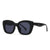 Retro Modern Style Solid Color Pc Oval Frame Full Frame Women's Sunglasses