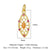 Retro Moon Lightning Copper Plating Inlay Zircon 18k Gold Plated Charms Jewelry Accessories