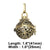 Retro Notes Copper Plating 18k Gold Plated Pendants Jewelry Accessories