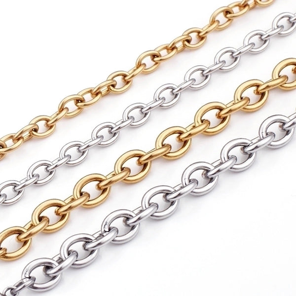 Retro O-chain Stainless Steel Clavicle Necklace Wholesale