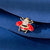 Retro Oil Dripping Bee Brooch Female Alloy Diamond-embedded Ladybug Insect Collar Pin Clothing Hat Bag Accessories