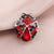 Retro Oil Dripping Bee Brooch Female Alloy Diamond-embedded Ladybug Insect Collar Pin Clothing Hat Bag Accessories